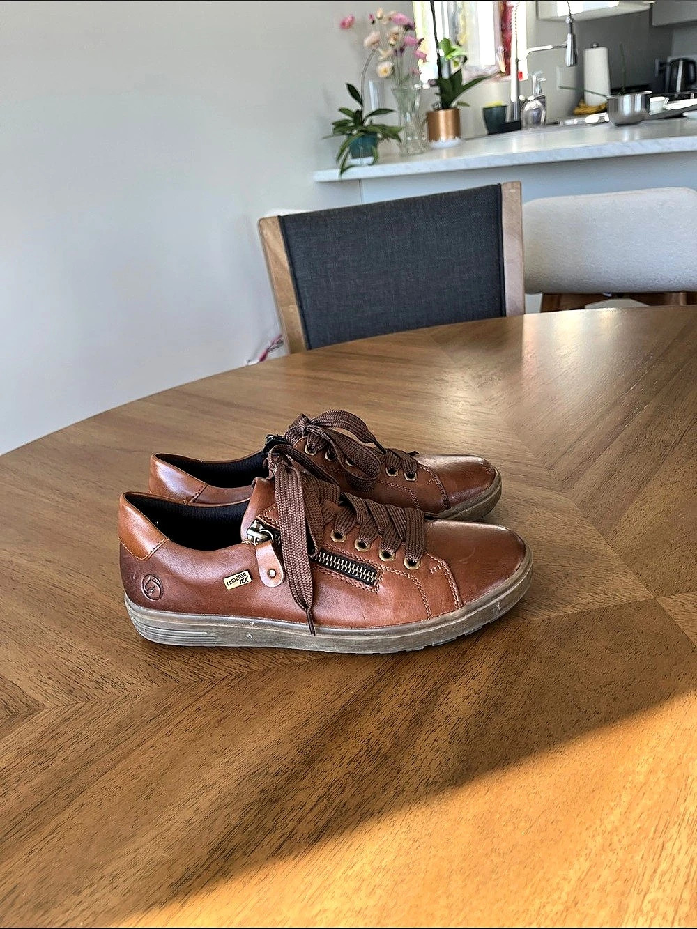 Remonte Maditta D0700-22 Brown Side-Zip Sneaker Sneakers